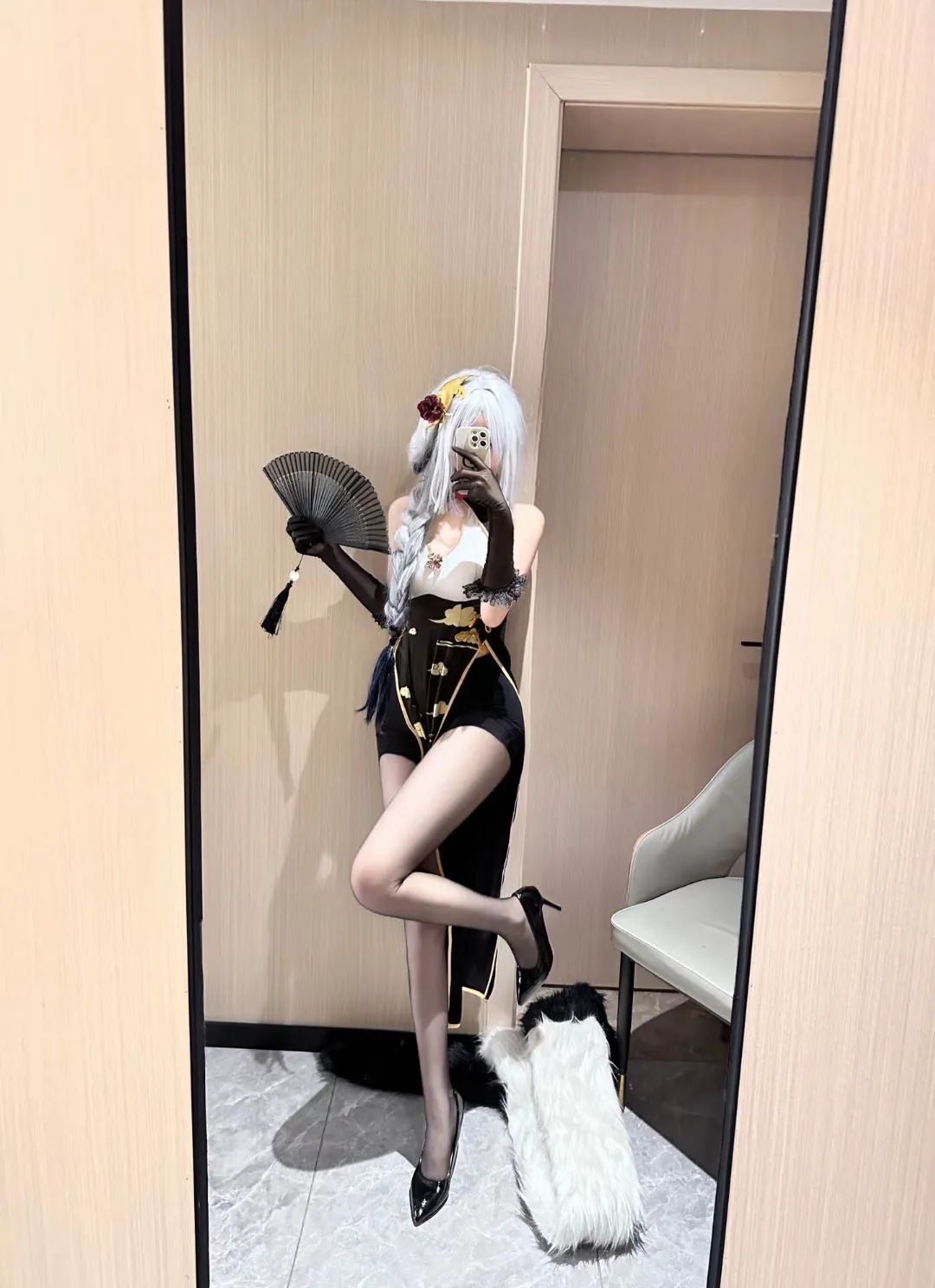 原神cso：黑丝+旗袍，小姨申鹤优雅高贵！青花瓷旗袍甘雨太清凉了！泳装绫华小草神让人狂喜！