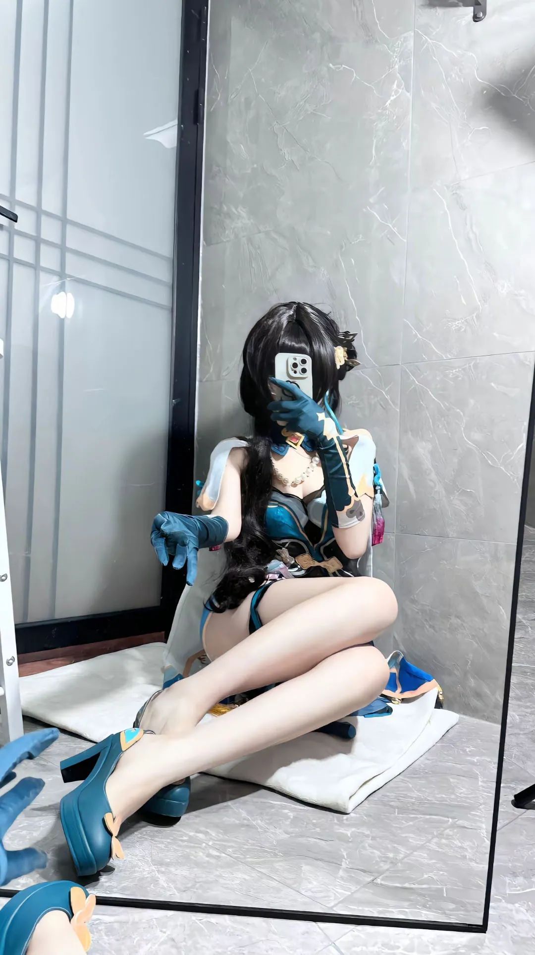 原神cso：黑丝+旗袍，小姨申鹤优雅高贵！青花瓷旗袍甘雨太清凉了！泳装绫华小草神让人狂喜！