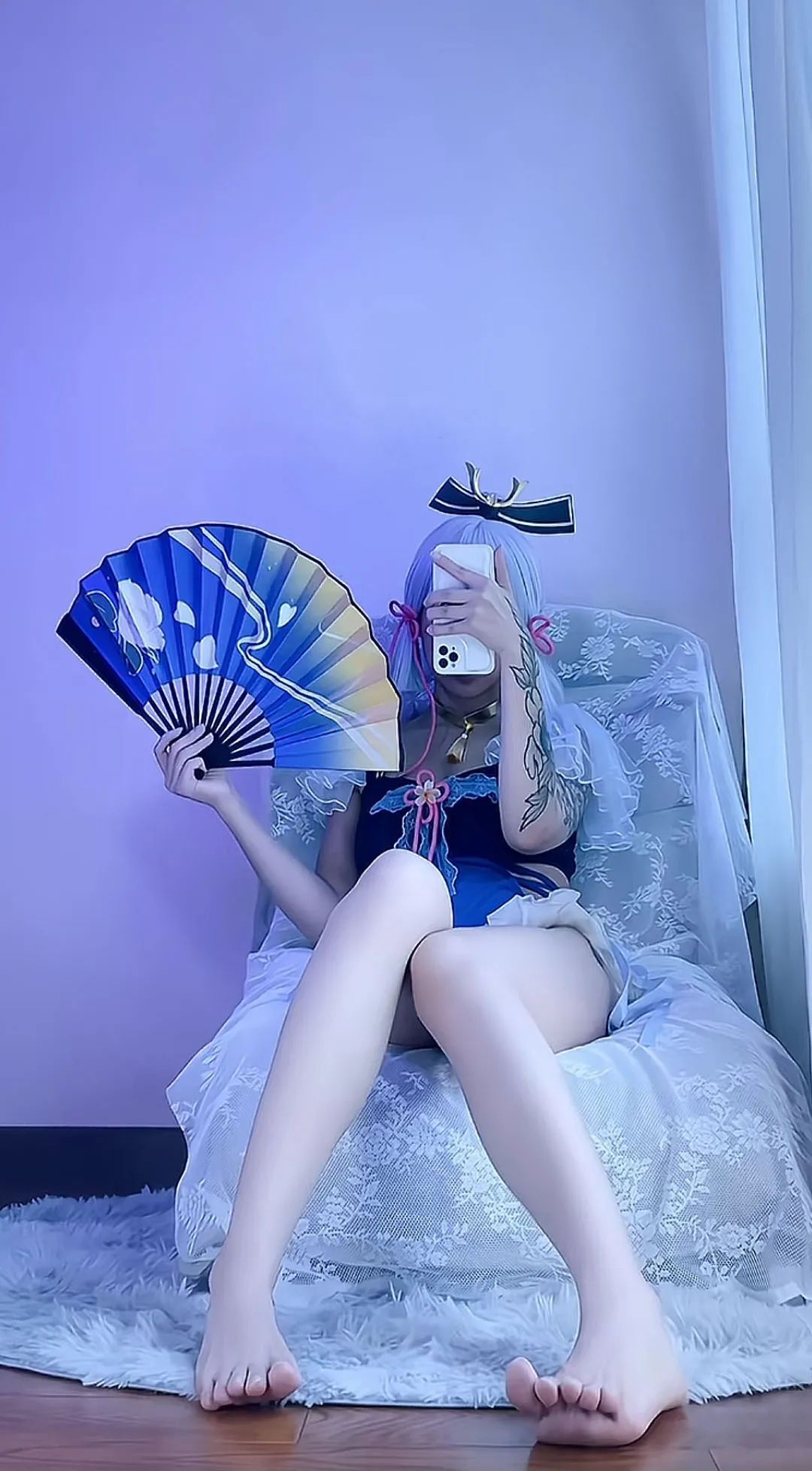 原神cos：勒肉感+大长腿，旗袍申鹤太顶了！白丝旗袍神子，制服雷神，泳装绫华让人狂喜！