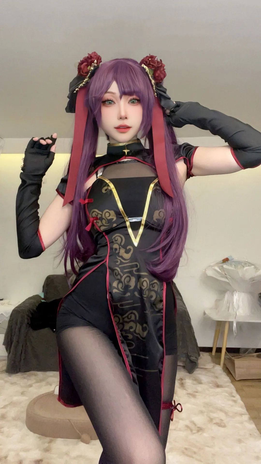 原神cos：水神新服装太漂亮了！蕾丝神子，双马尾旗袍莫娜！刻晴腿长一米八！
