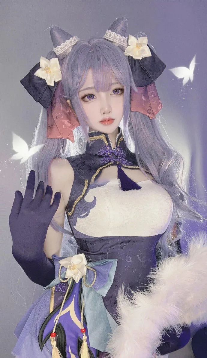 原神cos：白丝+包臀裙，护士刻晴太吸睛！邪魅雷神真顶，青花瓷旗袍装甘雨可爱爆炸！