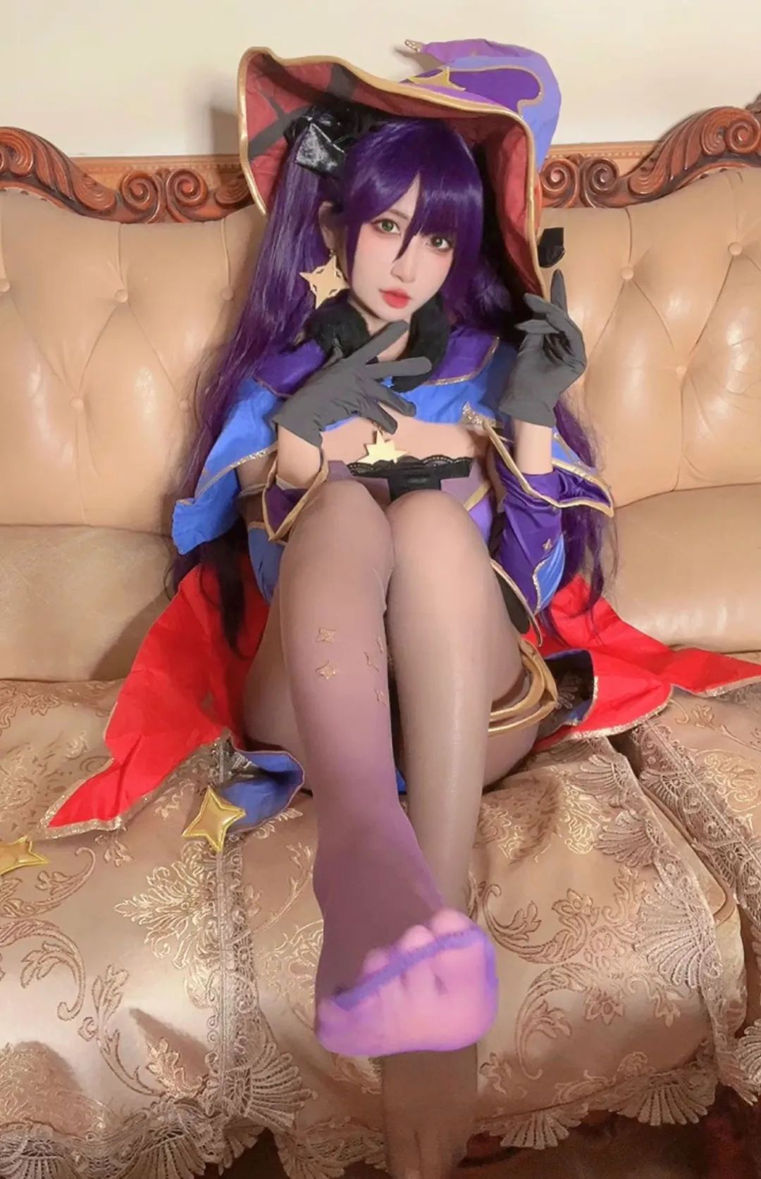 原神cos：白丝+连衣裙，甘雨新服装真清爽！优菈狂秀好身材！女士大长腿真是绝美！