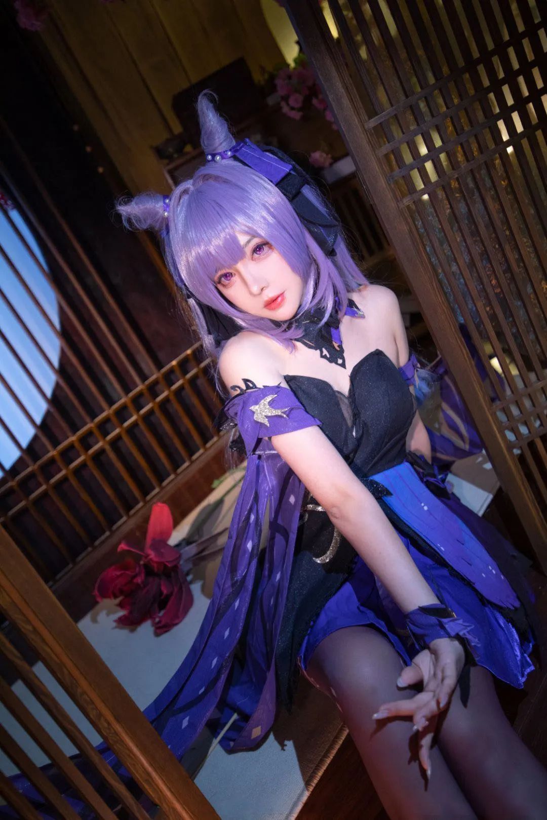原神cos：黑丝+皮裤，制服刻晴太御了！影宝厨娘！女仆夜兰！制服雷神，JK水神萌翻！