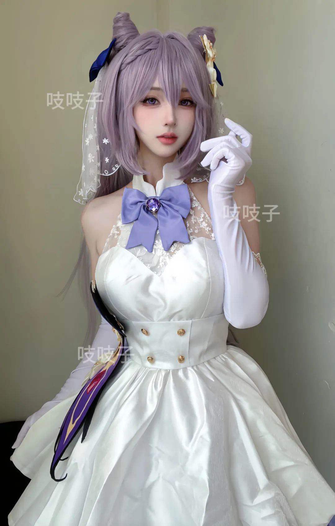 原神cos：兔女郎心海，女仆申鹤绫华，旗袍雷神谁见过？刻晴穿婚纱太美了！