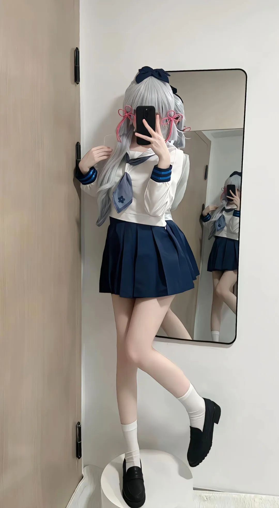 原神cos：勒肉白丝+制服，刻晴太清凉了！白丝JK绫华，雪白婚纱神子太顶级了！