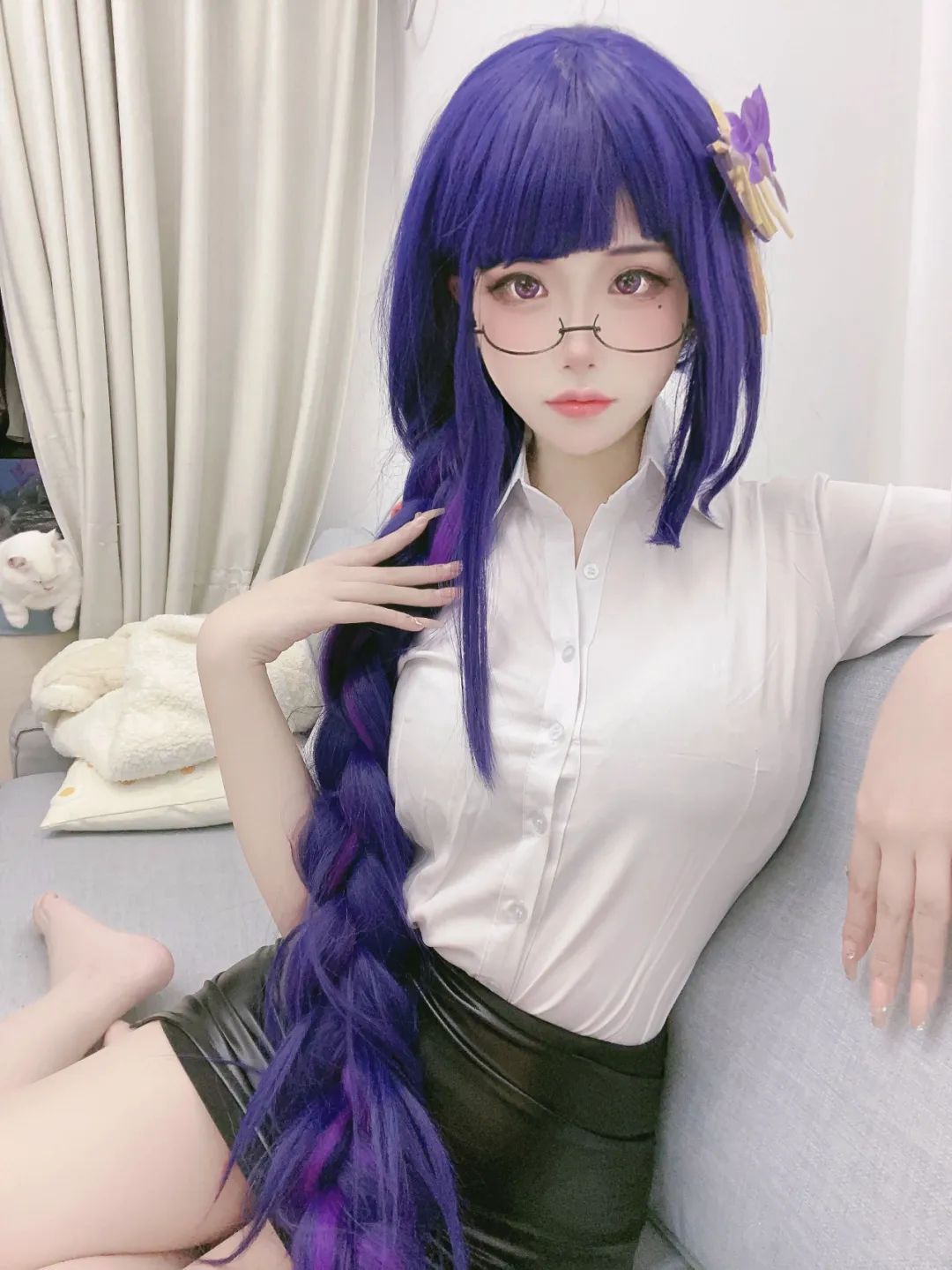 原神cos：白丝护士装刻晴，ol制服雷神太御了！包臀裙申鹤，泳装八重神子让人狂喜！