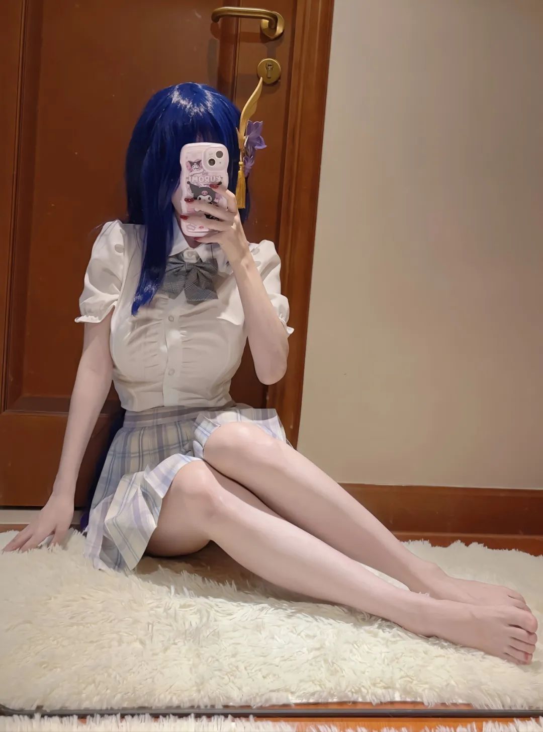 原神cos：黑丝+女仆装，申鹤太美了！和服绫华，JK雷神，清凉女仆装甘雨，白丝荧妹是真的顶！