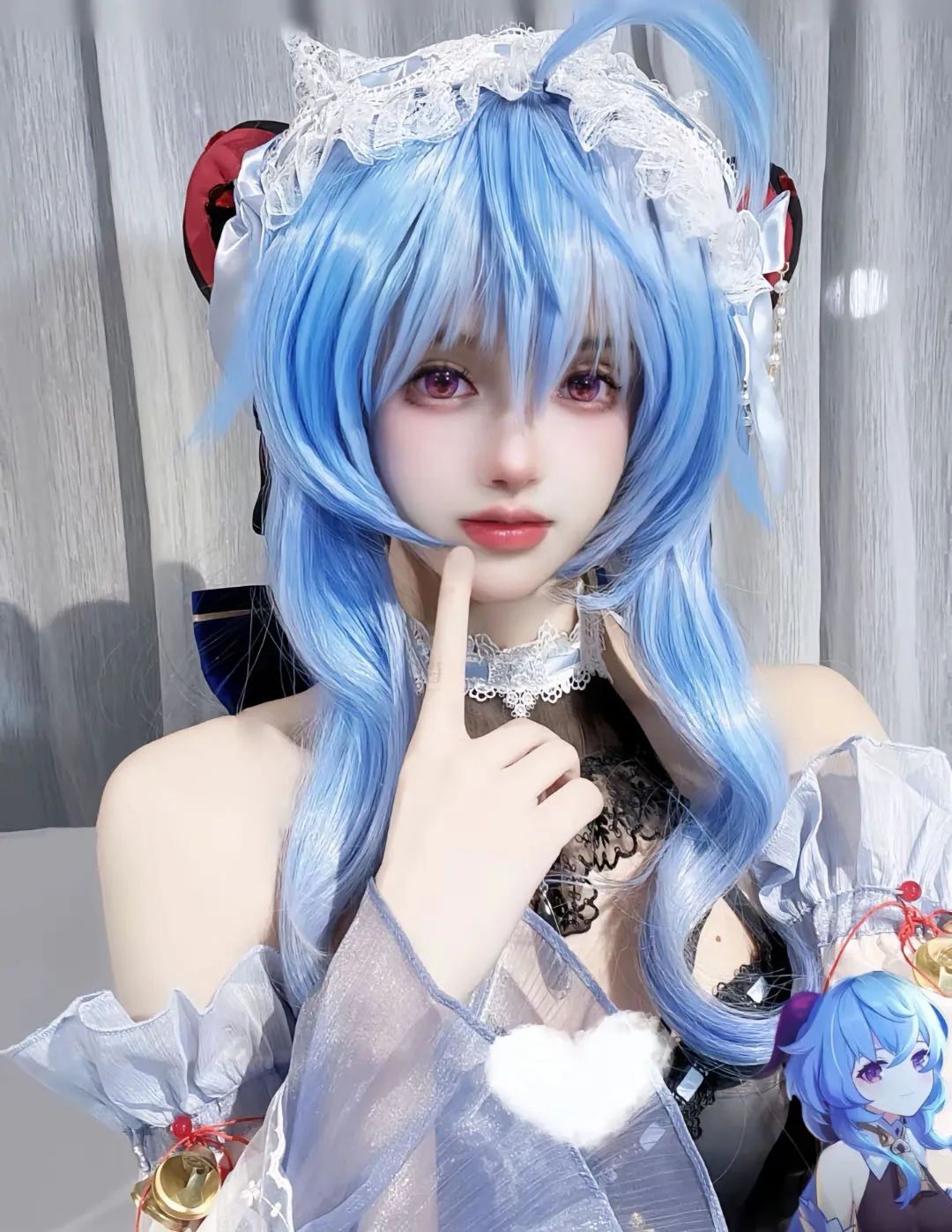 原神cos：女仆甘雨一脸娇羞！泳装心海太美了！抹胸装申鹤太御了，女仆宵宫，泳装芭芭拉我爱了！