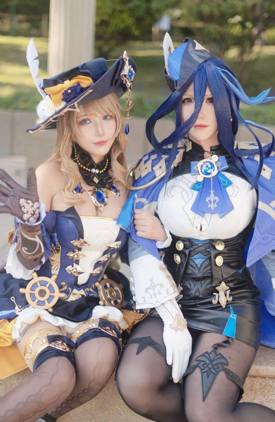 原神cos：白丝+修女服，甘雨太顶了！白丝制服刻晴太御了！包臀裙申鹤，包臀裙申鹤太美了！