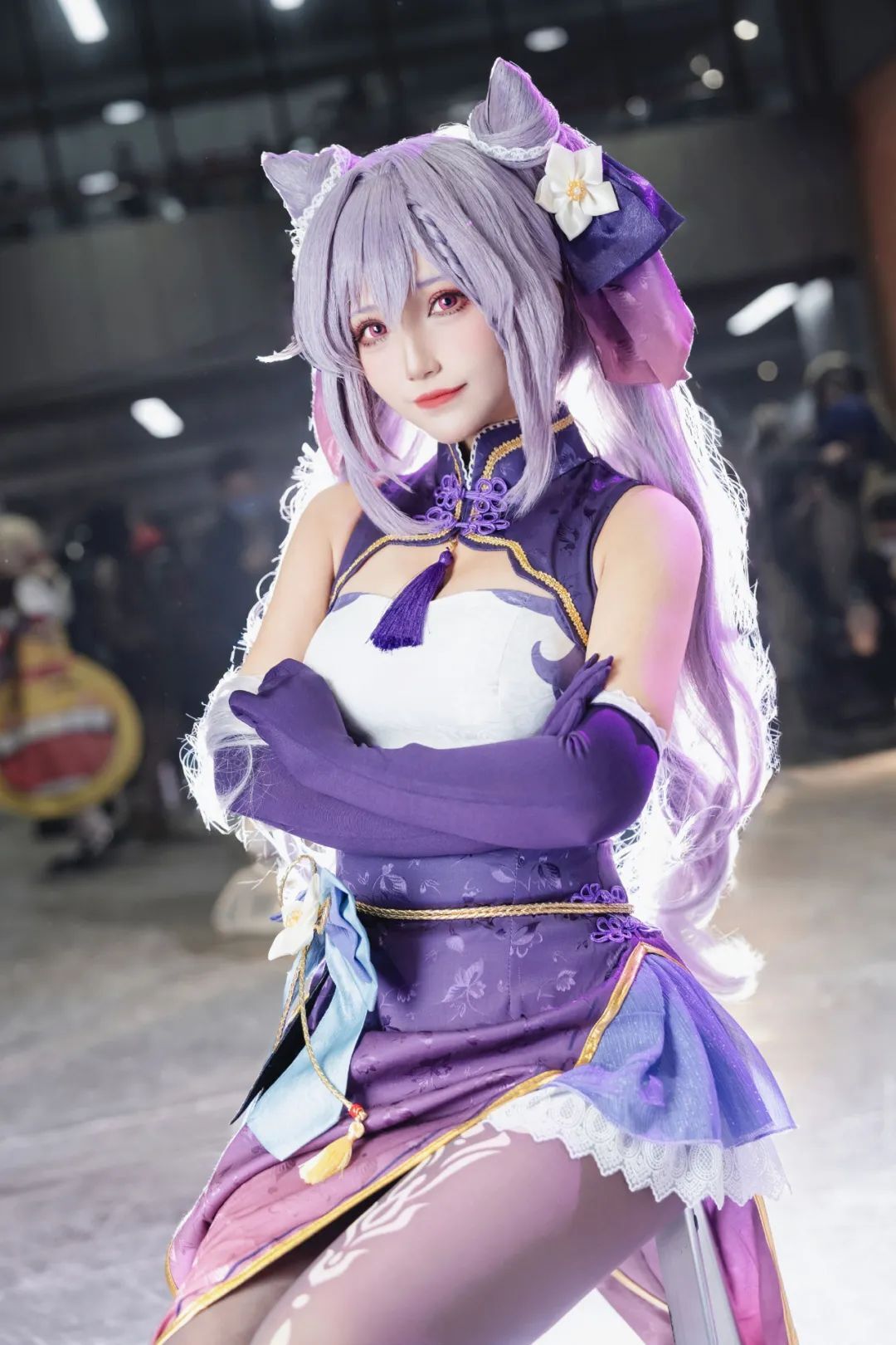 原神cos：白丝+修女服，甘雨太顶了！白丝制服刻晴太御了！包臀裙申鹤，包臀裙申鹤太美了！