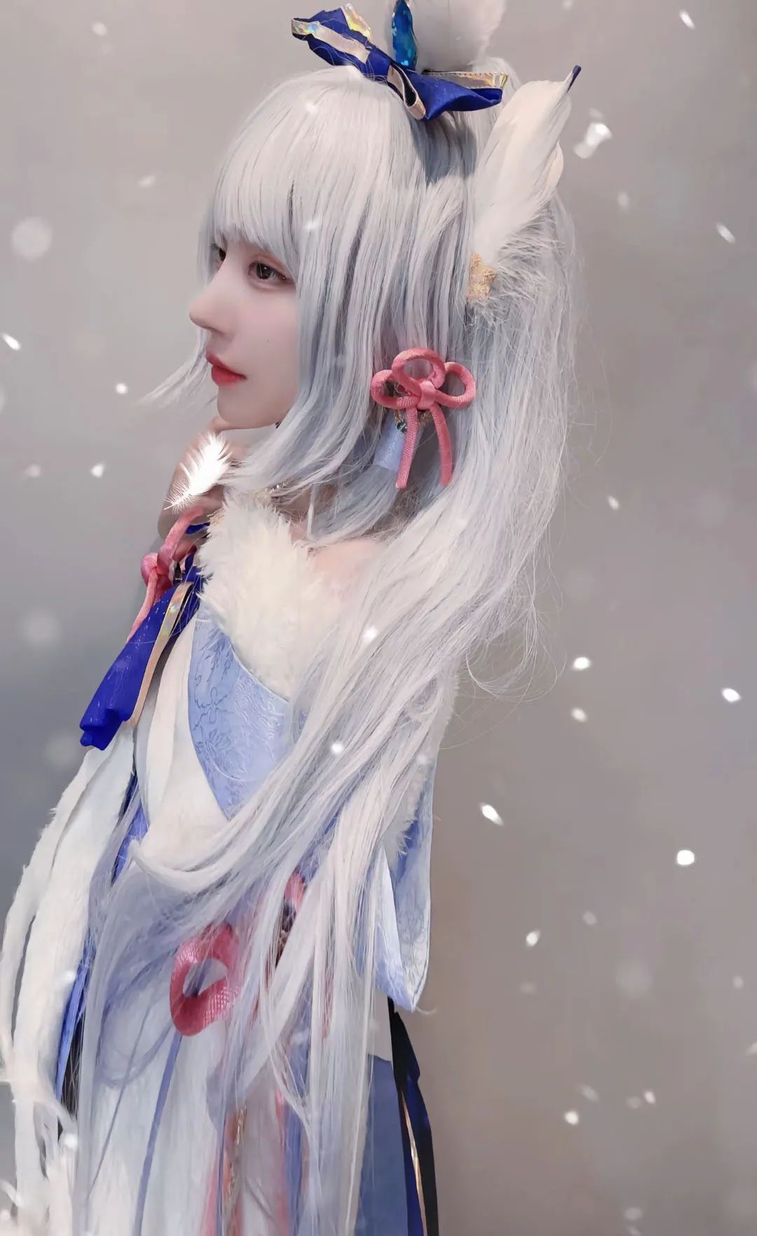 原神cos：睡衣雷神，泳装优菈太美了！白丝婚纱绫华！黑丝旗袍申鹤，单边白丝刻晴让人狂喜！