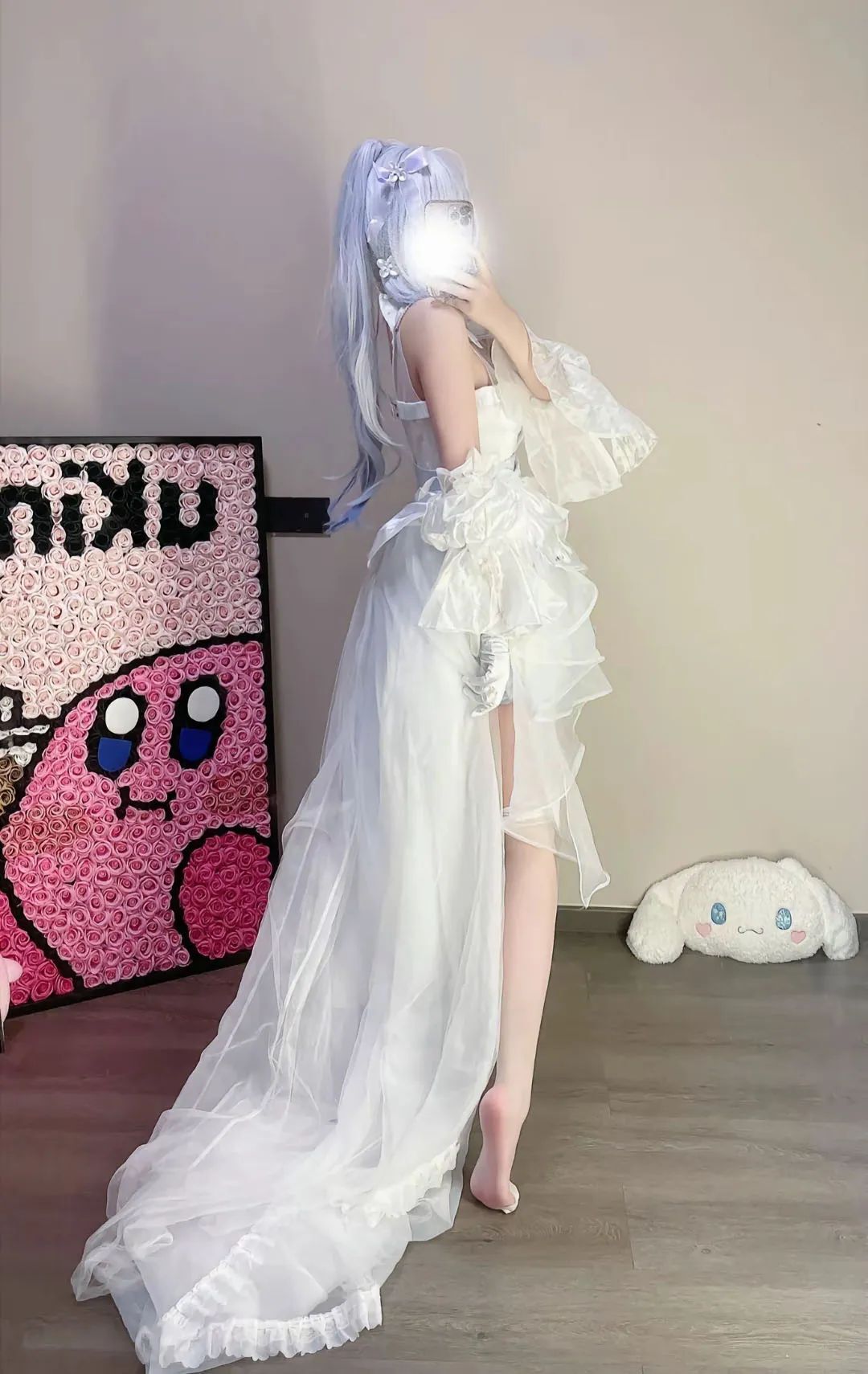 原神cos：睡衣雷神，泳装优菈太美了！白丝婚纱绫华！黑丝旗袍申鹤，单边白丝刻晴让人狂喜！