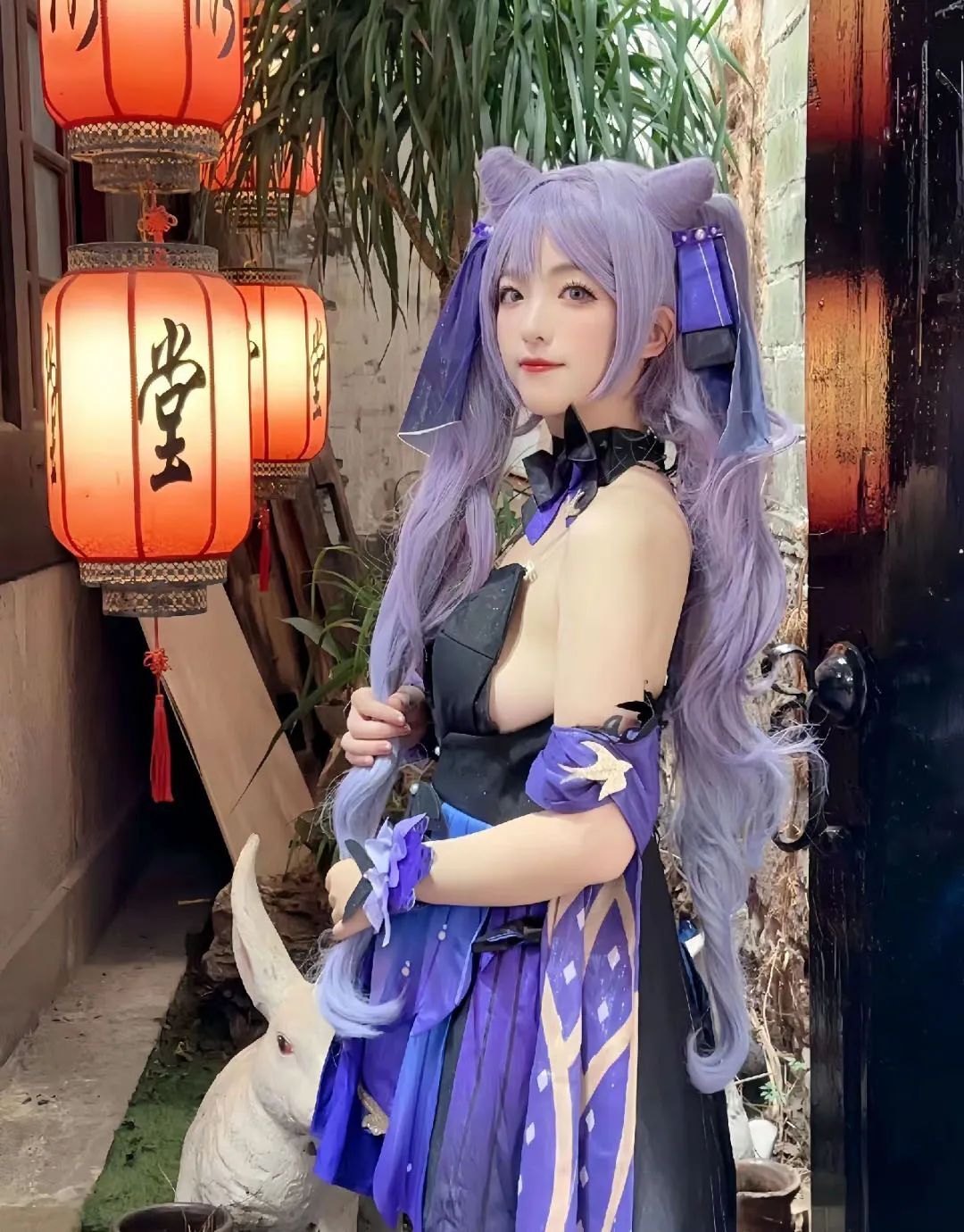 原神cos：女仆胡桃，黑色连衣裙优菈，双马尾女仆莫娜让人狂喜！公主裙心海太甜美了！
