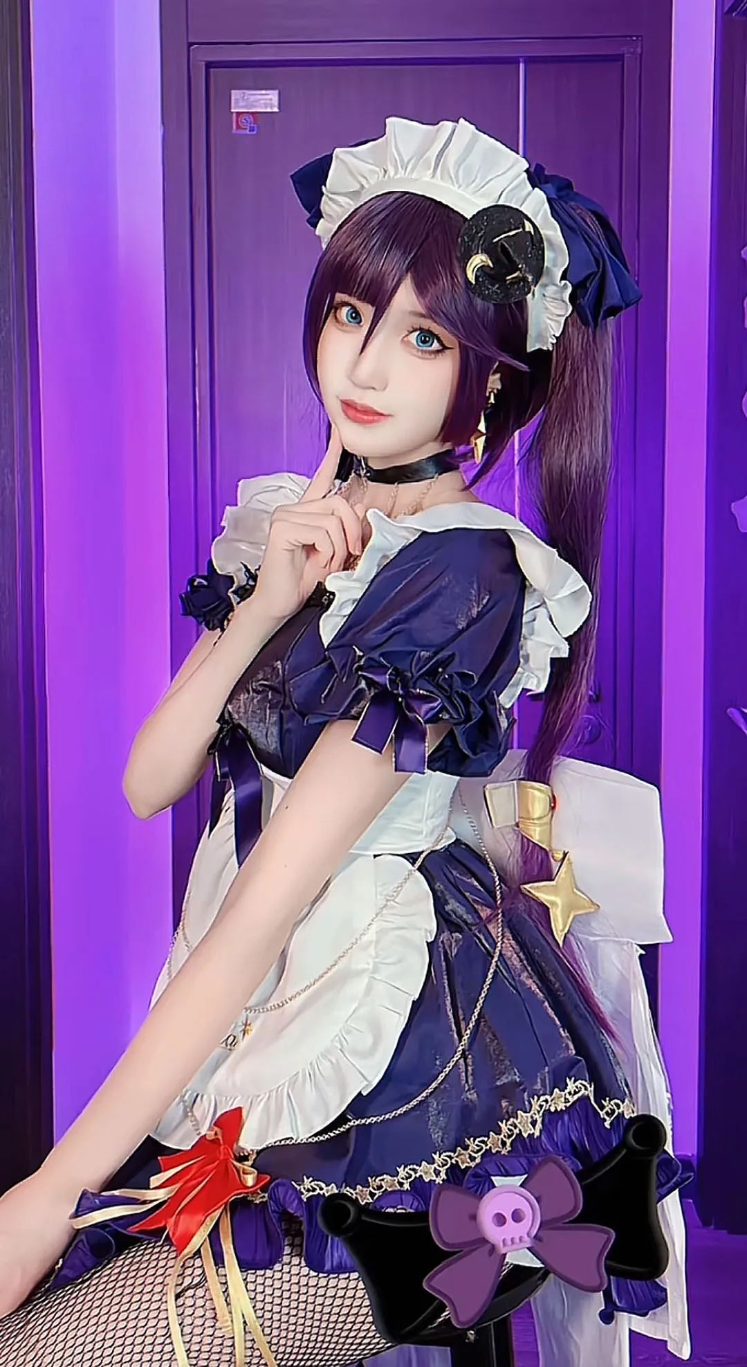 原神cos：黑丝+双马尾，女仆莫娜太美了！泳装妮露，和服雷神，绮良良表情太萌了！