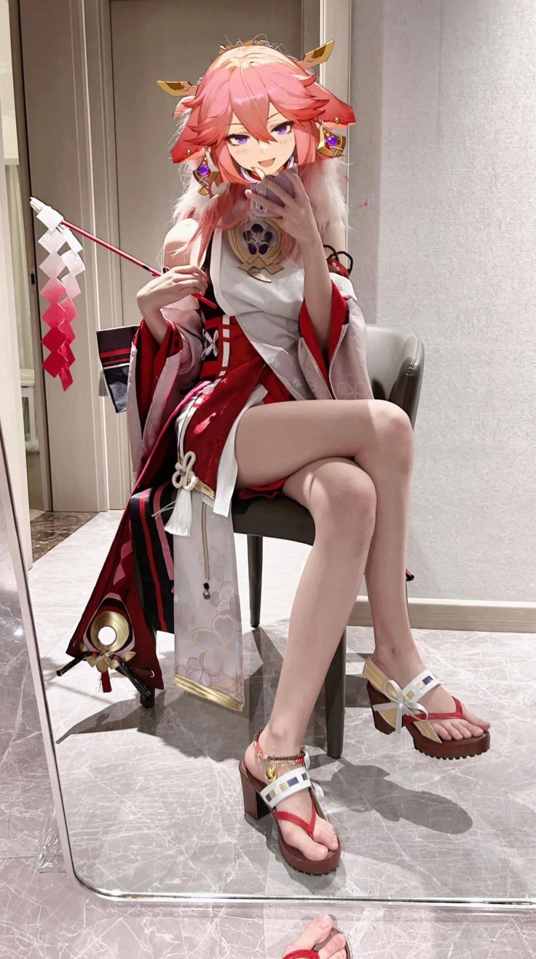 原神cos：JK制服绫华，泳装草神太可爱了！白丝婚纱刻晴让人狂喜！黑丝旗袍申鹤我爱了！