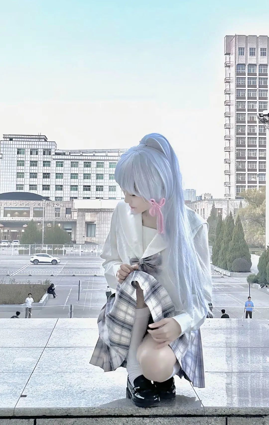 原神cos：黑丝+制服，雷神太御了！兔女郎甘雨，公主裙刻晴太俏皮了！JK绫华，黑丝纱裙申鹤美翻！