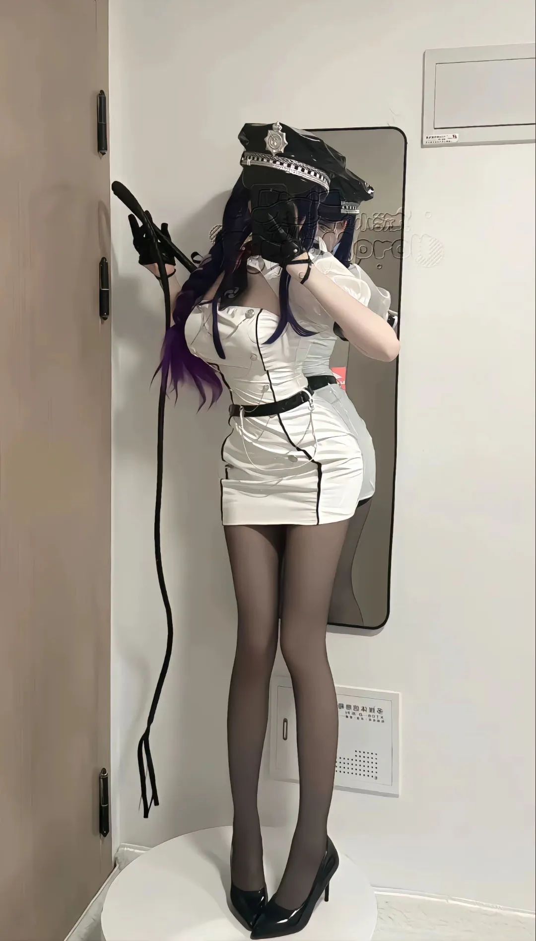 原神cos：黑丝+皮鞭，雷神化身搜查官！兔女郎甘雨太魅惑了！水手服绫华，单边白丝神子让人狂喜！