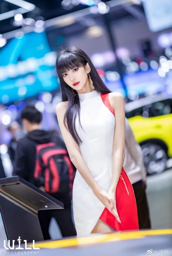 最美“车模”宋楠小姐姐，车模界颜值天花板