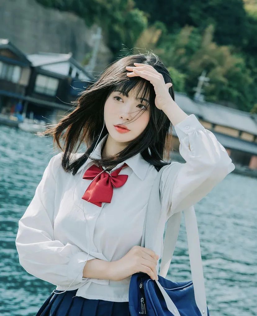 青春活力的模特写真，太美了！