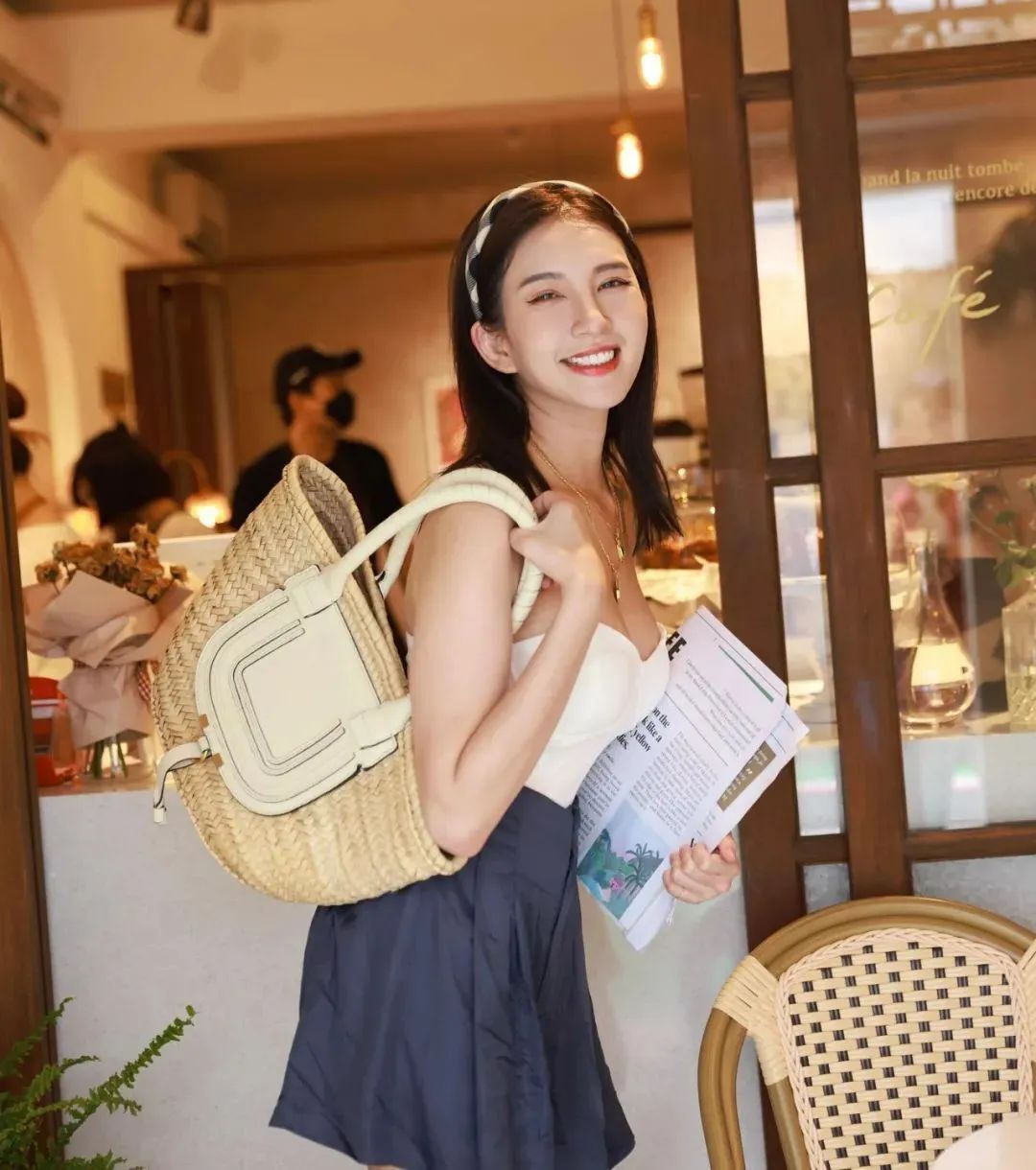 台湾网红Veeda Chang，甜美性感的混血儿女神