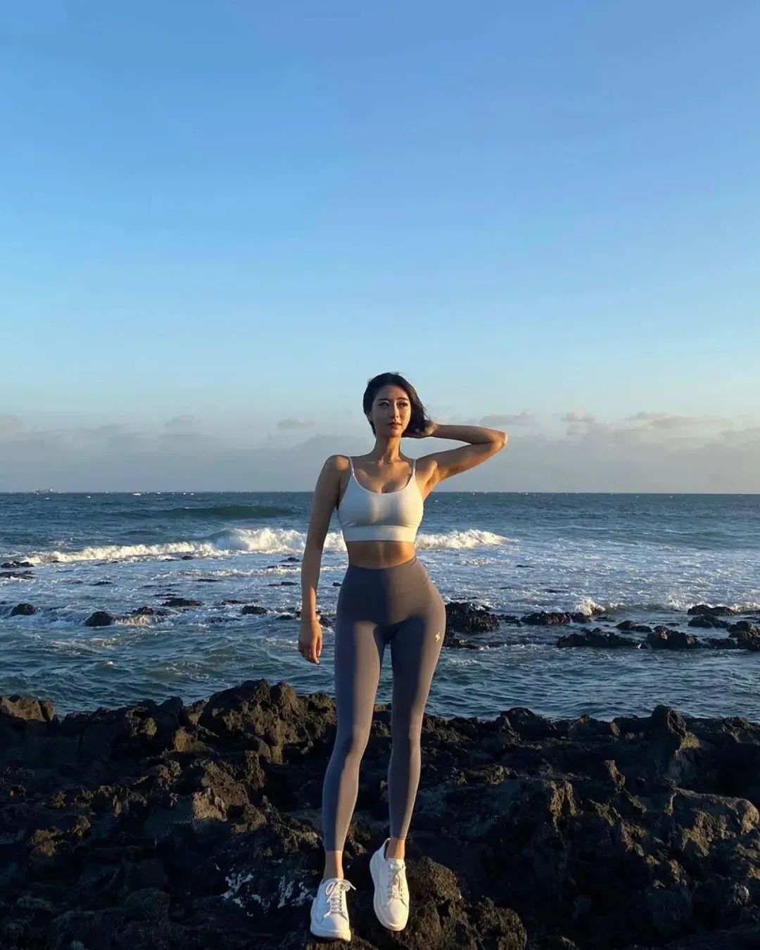 韩国网红j1ns1m，甜美可人的健身女神