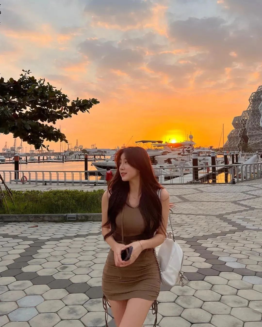 韩国顶级网红美女，长相甜美迷人的啦啦队女神