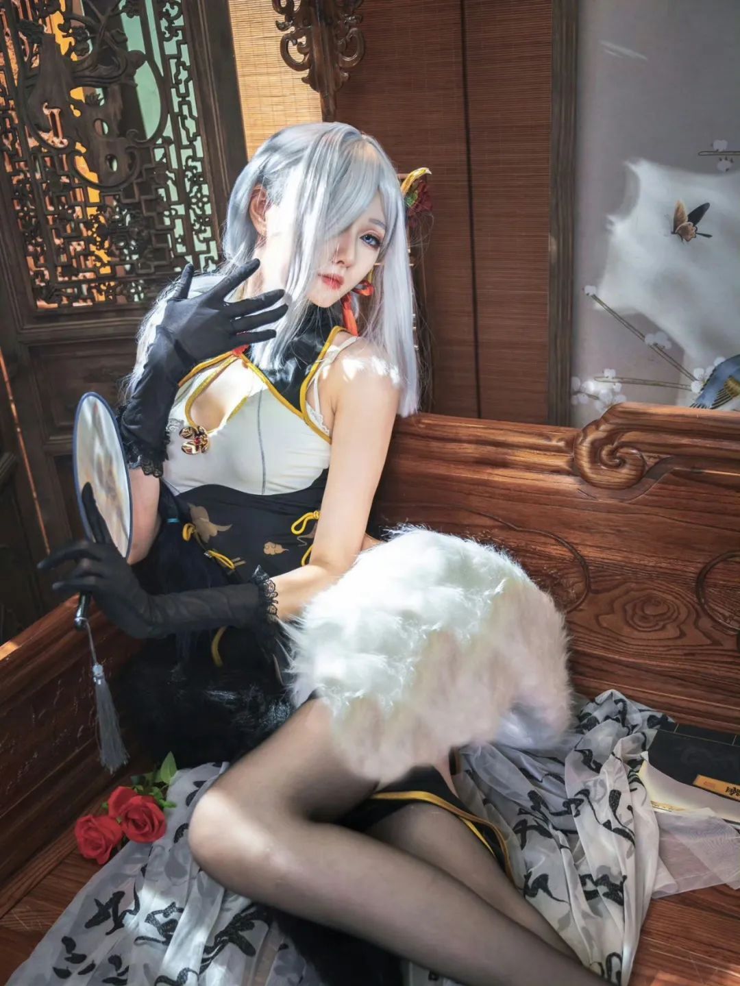 原神cos：白丝+花嫁，八重神子太御了！女仆刻晴，制服甘雨，旗袍申鹤绝美！