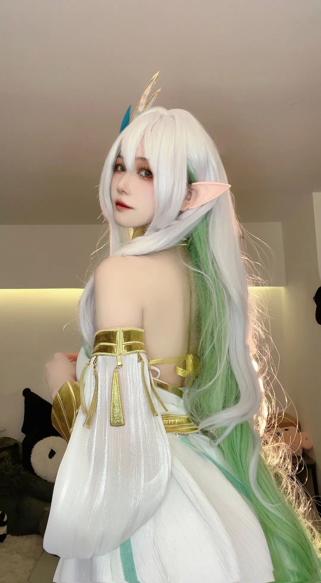 原神cos：年轻时期的萍姥姥太漂亮了！花嫁神子真顶！小草神终于长大了！