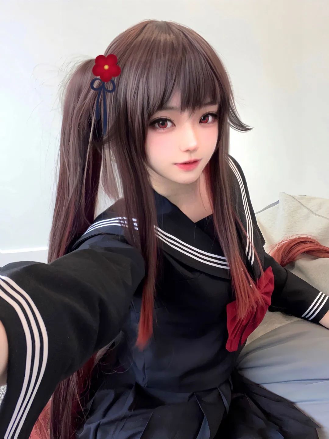 原神cos：JK绫华，白丝居家服甘雨太漂亮了！水手服胡桃俏皮十足！