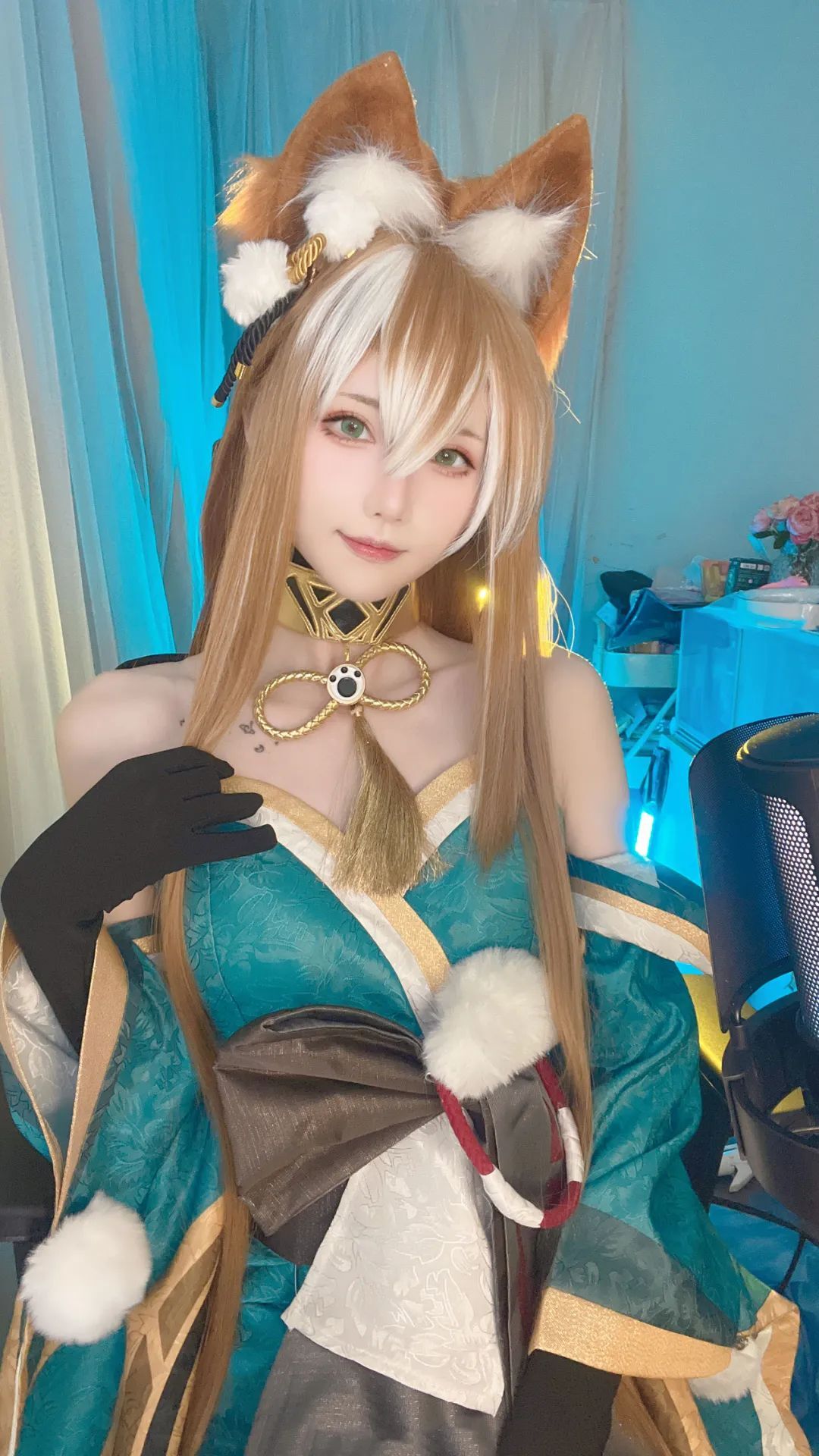 原神cos：白丝+连衣裙，甘雨新服装真清爽！优菈狂秀好身材！女士大长腿真是绝美！