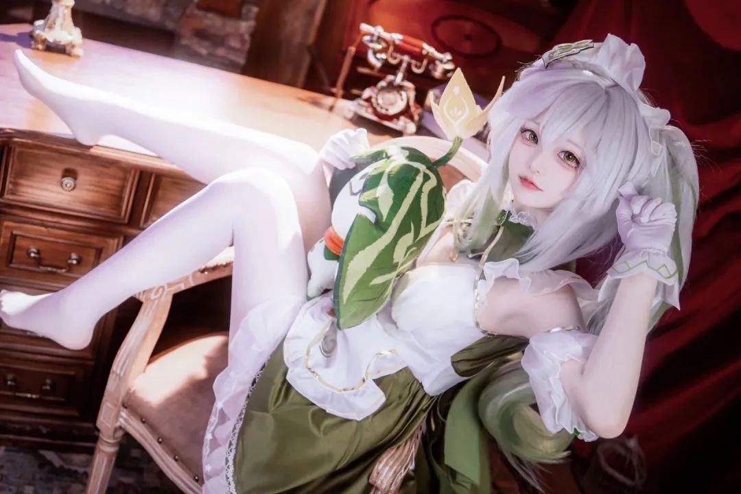 原神cos：黑丝+皮裤，制服刻晴太御了！影宝厨娘！女仆夜兰！制服雷神，JK水神萌翻！