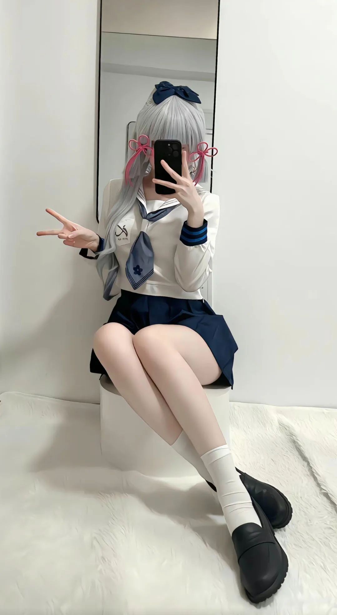 原神cos：勒肉白丝+制服，刻晴太清凉了！白丝JK绫华，雪白婚纱神子太顶级了！