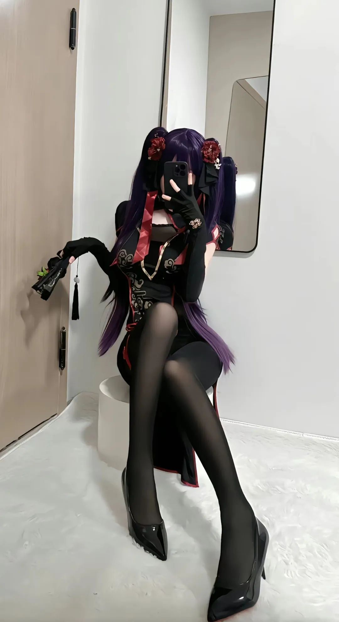原神cos：勒肉白丝+制服，刻晴太清凉了！白丝JK绫华，雪白婚纱神子太顶级了！