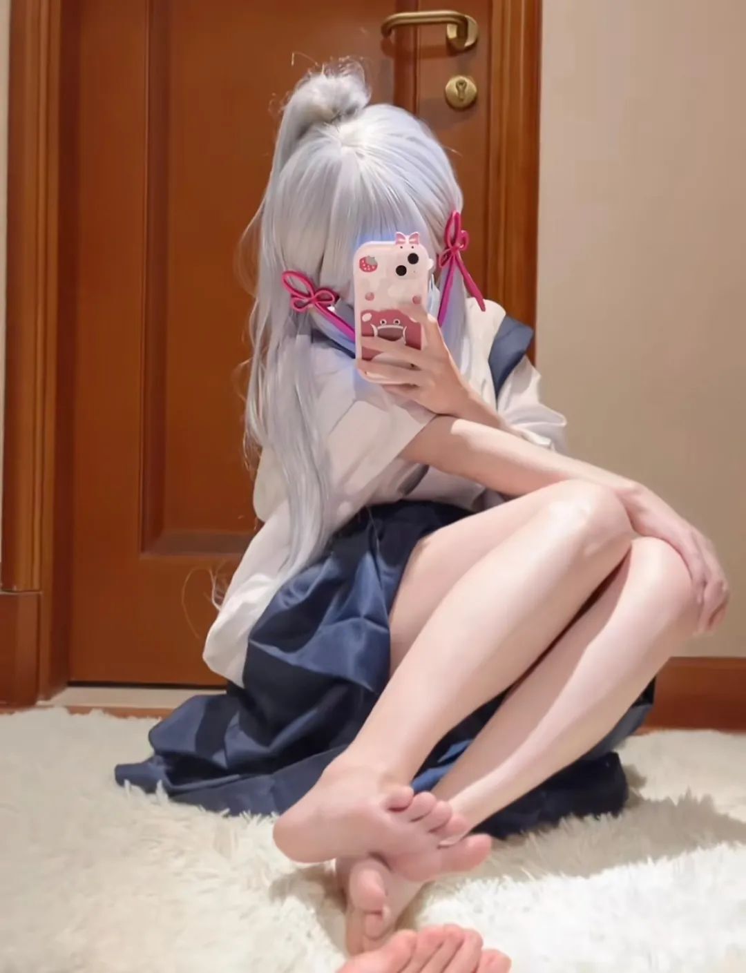 原神cos：黑丝+女仆装，申鹤太美了！和服绫华，JK雷神，清凉女仆装甘雨，白丝荧妹是真的顶！