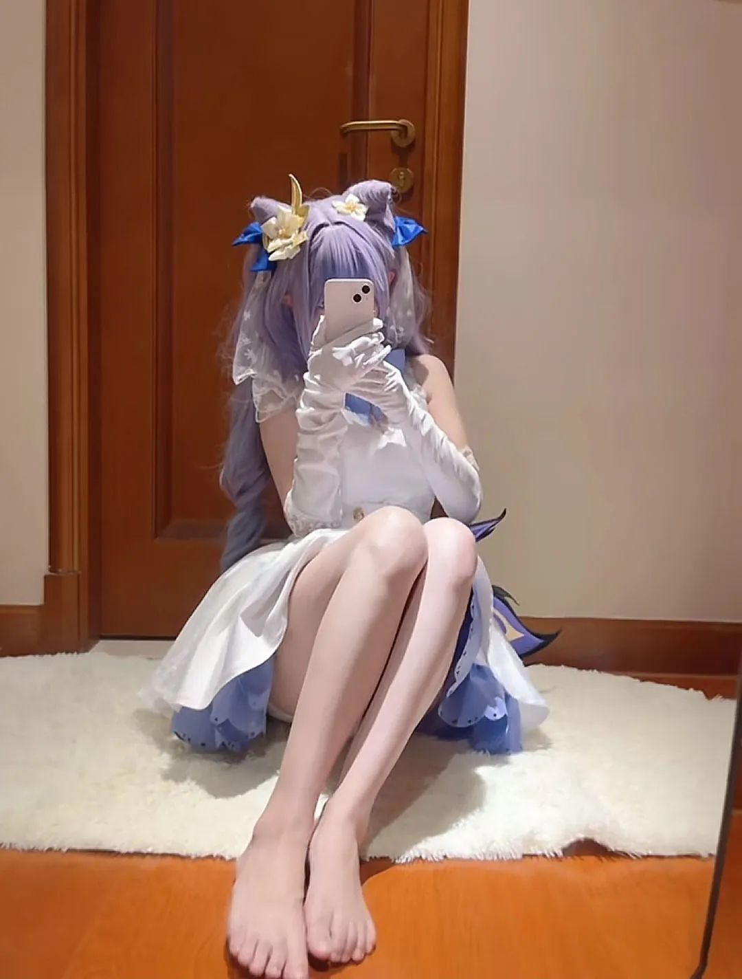 原神cos：黑丝+女仆装，申鹤太美了！和服绫华，JK雷神，清凉女仆装甘雨，白丝荧妹是真的顶！