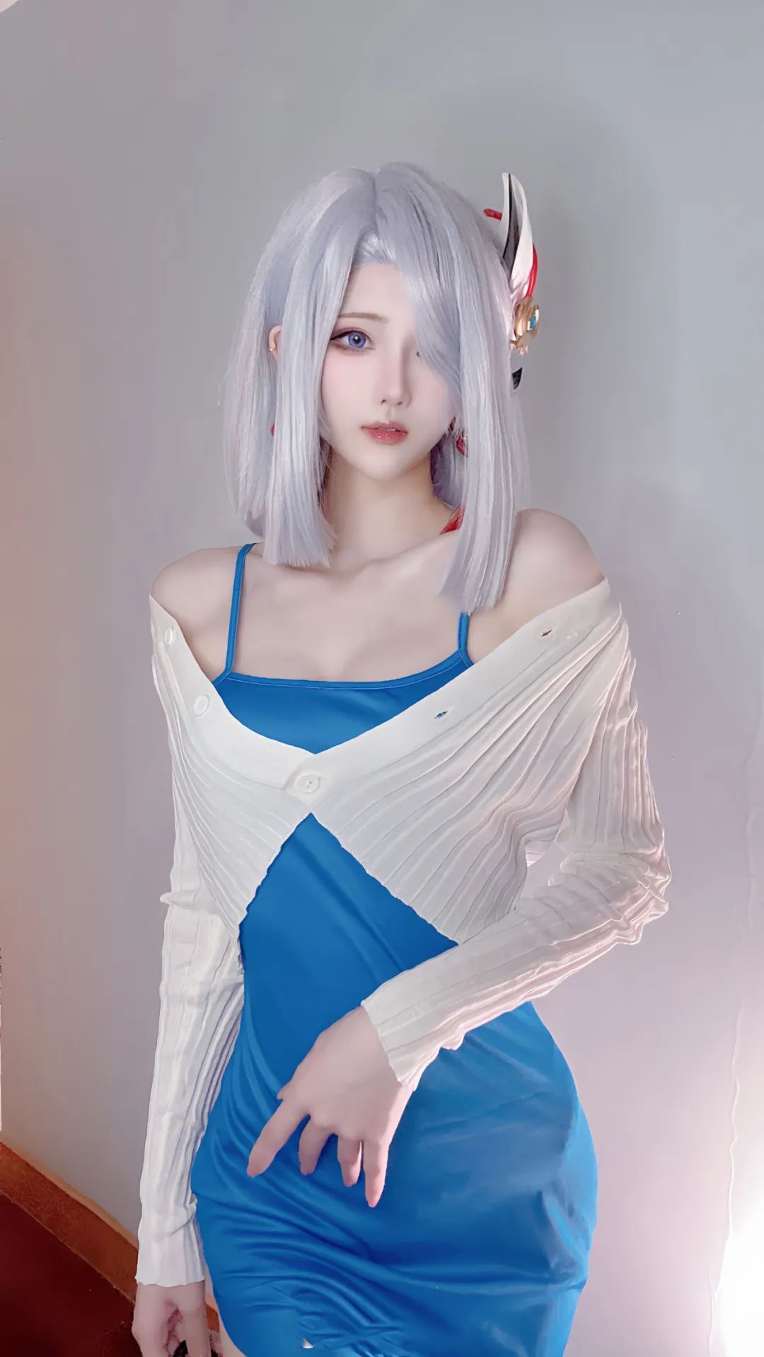 原神cos：jk制服雷神太可爱了！抹胸装申鹤真好看！黑丝女仆莫娜，婚纱神子谁不爱呢？