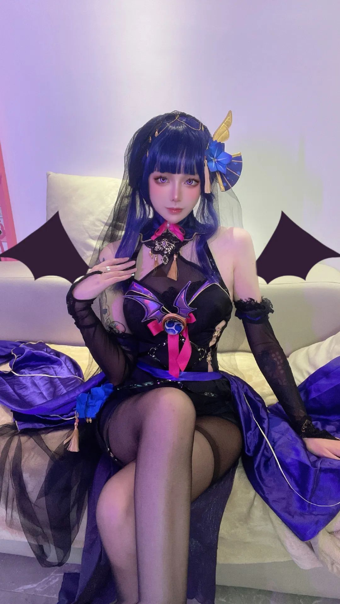 原神cos：女仆装八重神子太美了！白丝制服刻晴，黑丝旗袍申鹤，兔女郎心海让人狂喜！