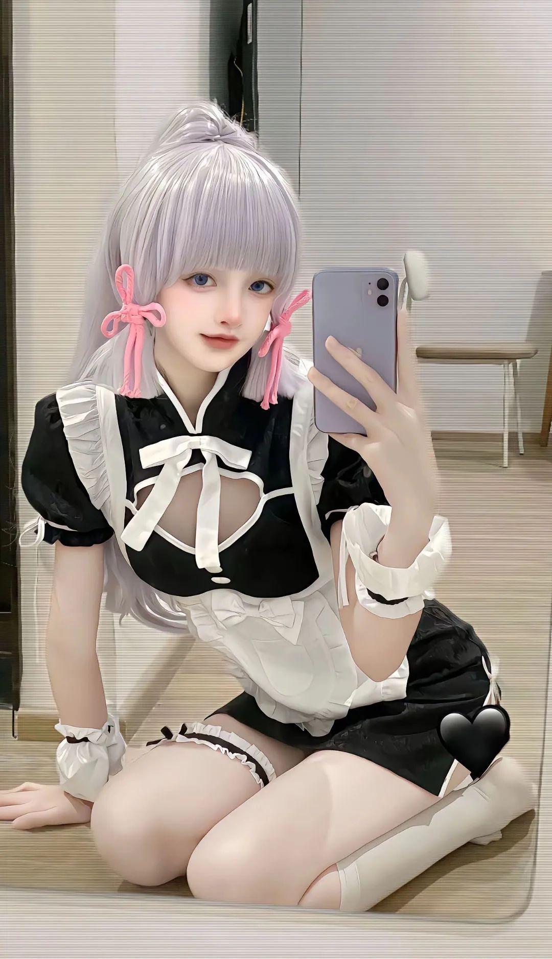 原神cos：黑丝连衣裙刻晴美出新高度！古装汉服甘雨，大草神，雷神制服，绫华女仆让人狂喜！