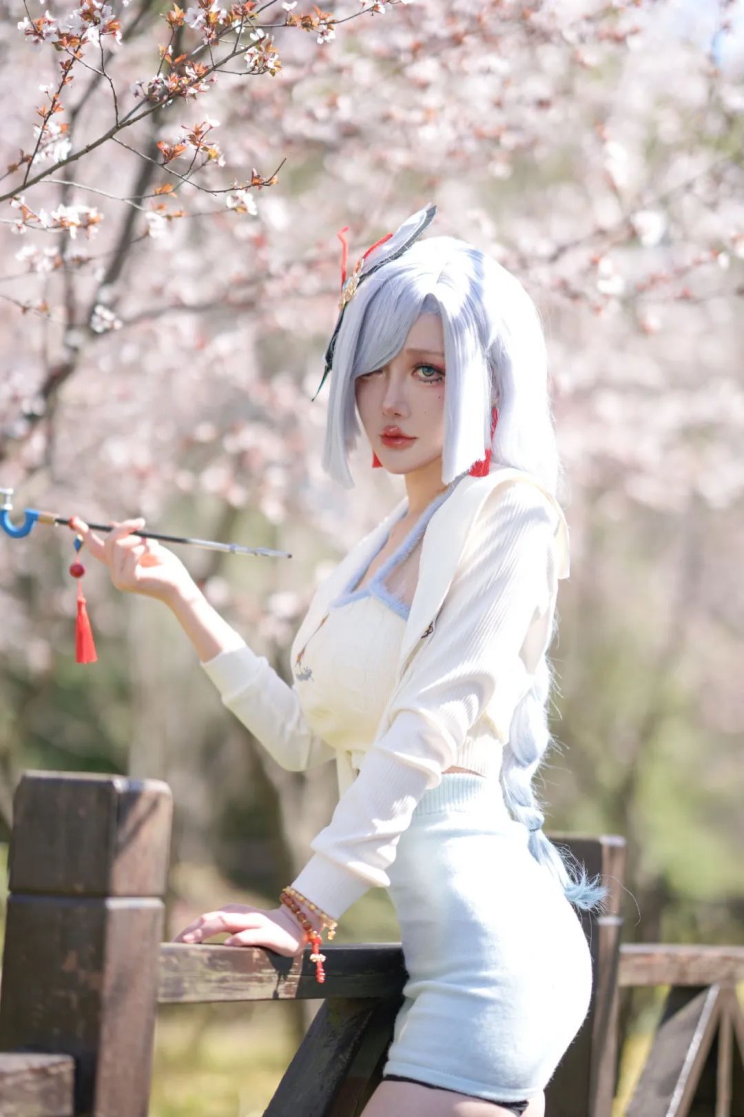 原神cos：白丝制服刻晴太好看了！御姐申鹤旗袍！大草神，雷神女仆装，泳装神子我爱了！