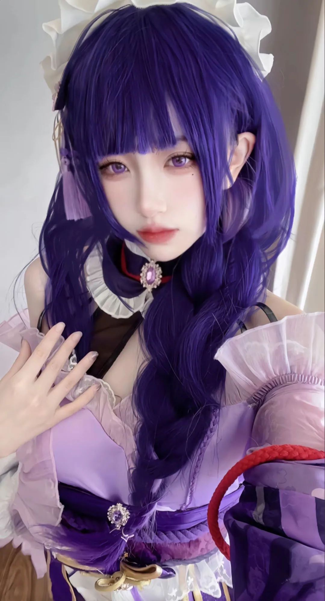 原神cos：申鹤泳装颜值太美了！制服皮裤也不错！雷神女仆装让人狂喜！夜兰姿势超赞！