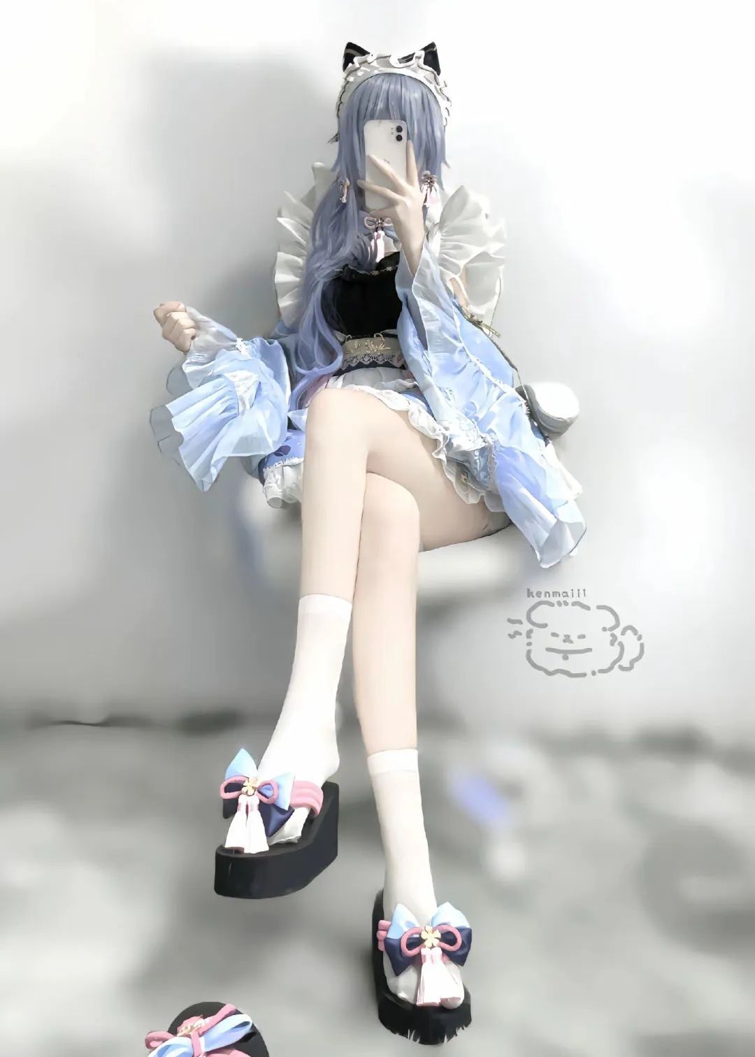 原神cos：黑丝+皮裤，兔女郎甘雨太顶了！白丝制服刻晴！女仆绫华雷神让人狂喜！黑丝旗袍申鹤！
