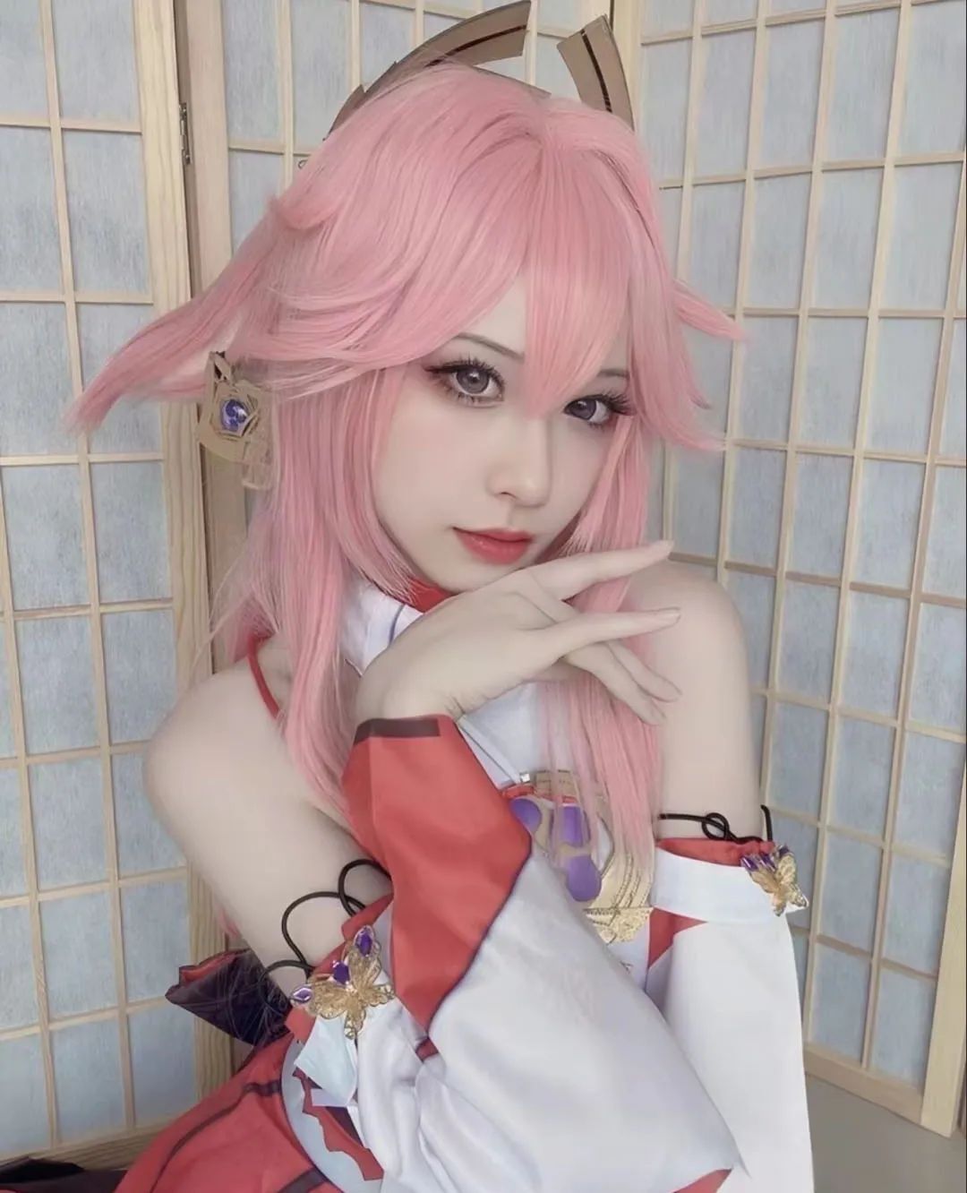 原神cos：女仆胡桃，黑色连衣裙优菈，双马尾女仆莫娜让人狂喜！公主裙心海太甜美了！