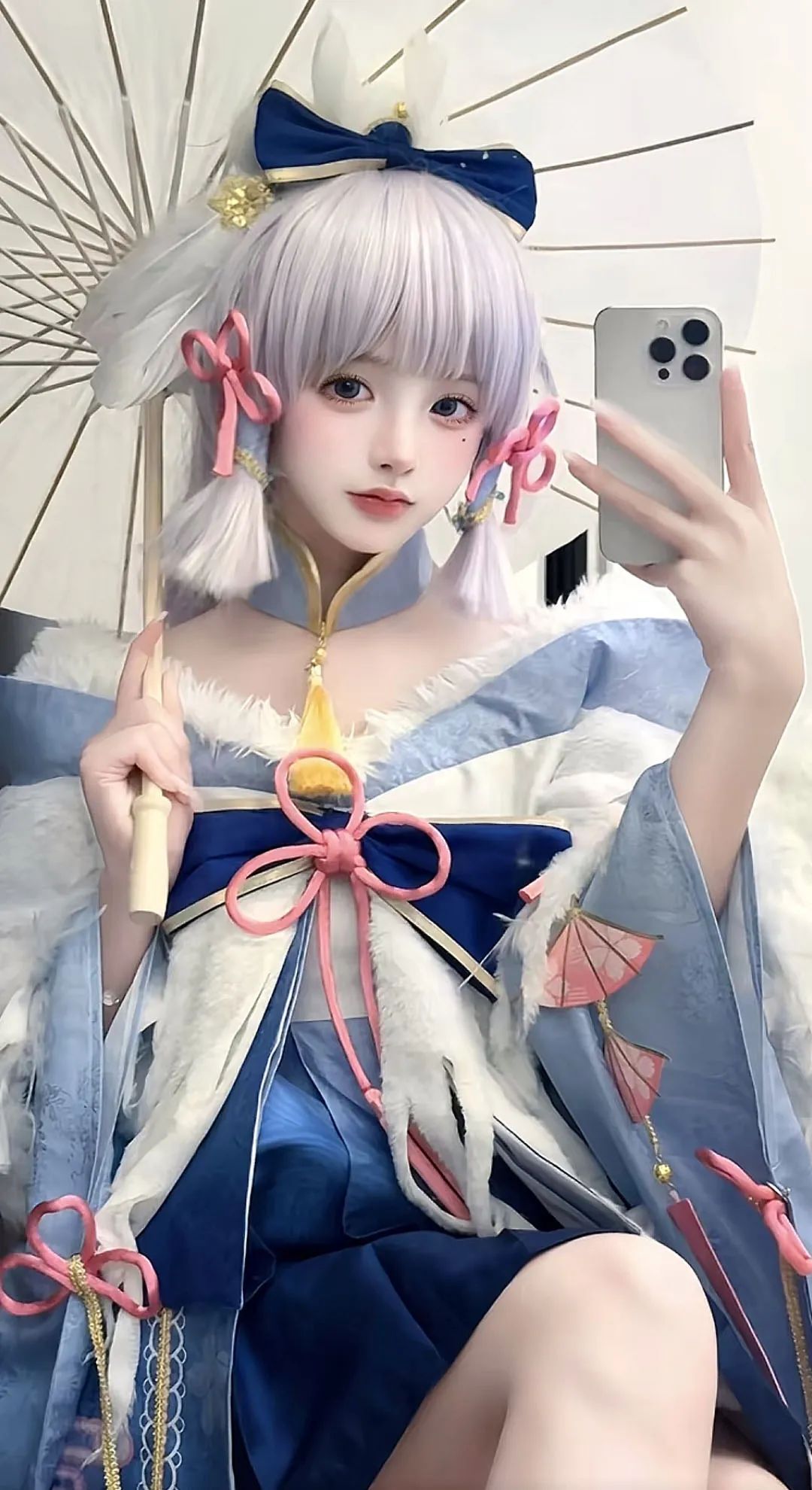 原神cos：黑丝+皮裤，制服神子太顶级了！包臀裙申鹤，婚纱绫华，旗袍甘雨，刻师傅嘟嘴太可爱了！
