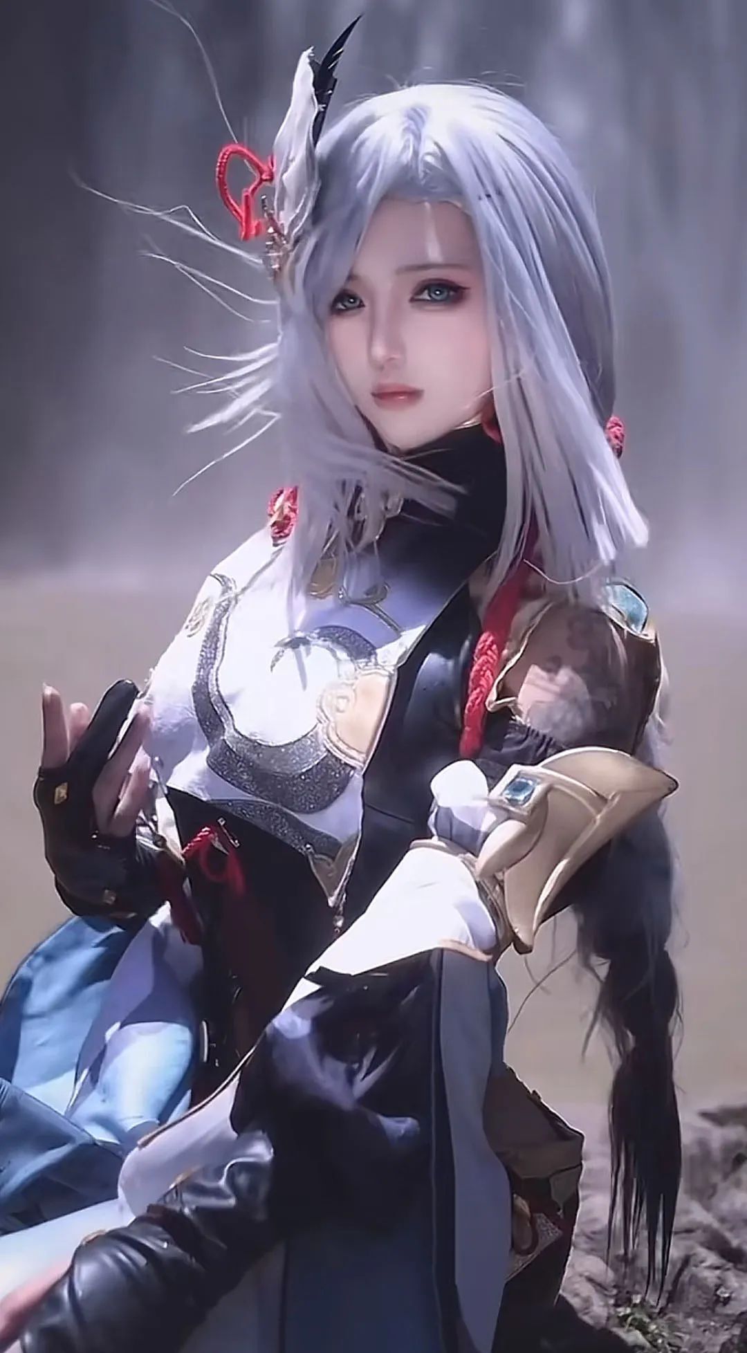 原神cos：白丝+护士服，刻晴超萌！女仆甘雨，神子黑纱裙美爆了！泳装申鹤，女仆雷神让人无法抵抗！
