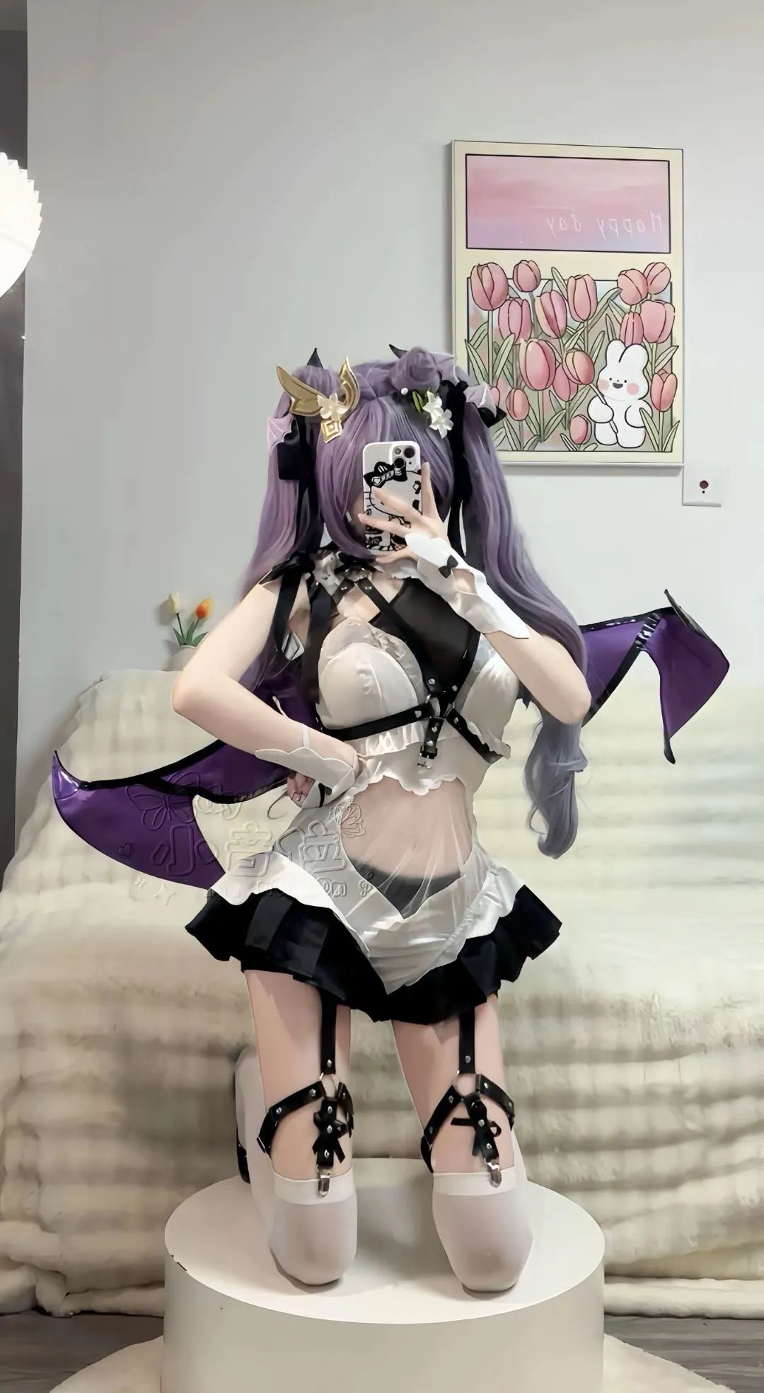原神cos：黑丝+紧身皮衣，甘雨太御了！泳装绫华让人狂喜！女仆装雷神太萌了！白丝邪魅刻晴也不错！