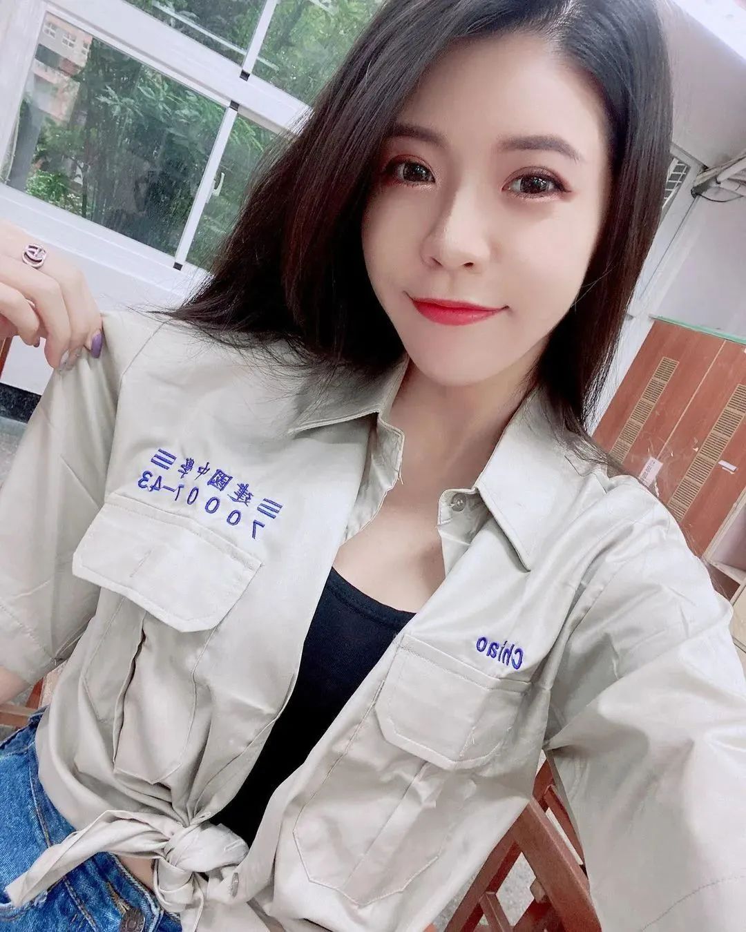美女壁纸丨Chiao焦糖，长相甜美可人的台湾正妹