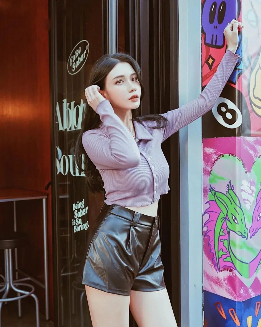 蔡译心，甜美可人的台湾网红美女