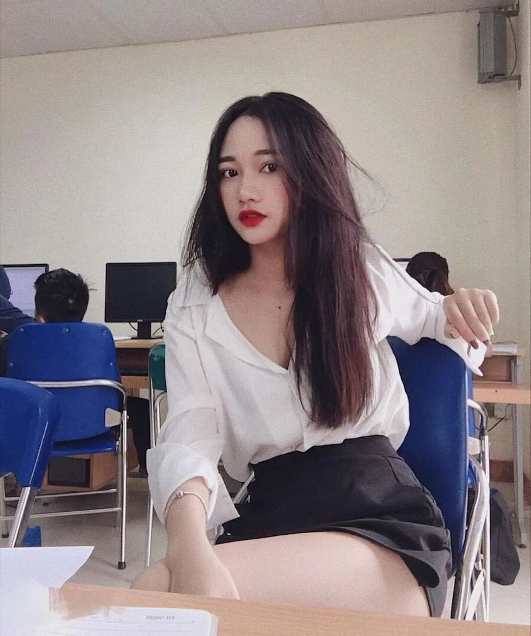 越南网红da.thao，肤白貌美的异域风格美女