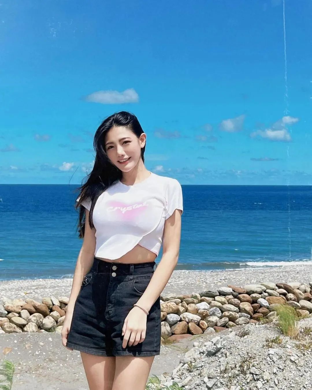 台湾网红陈葳，甜美可人的世新大学校花