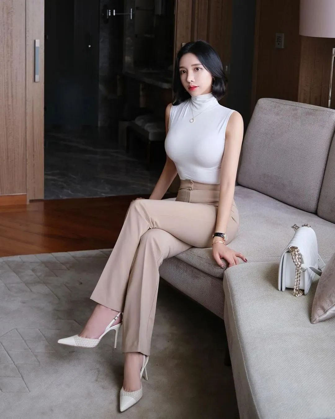 韩国网红anhjj，拥有贵妇气质“名媛风”的气质女神